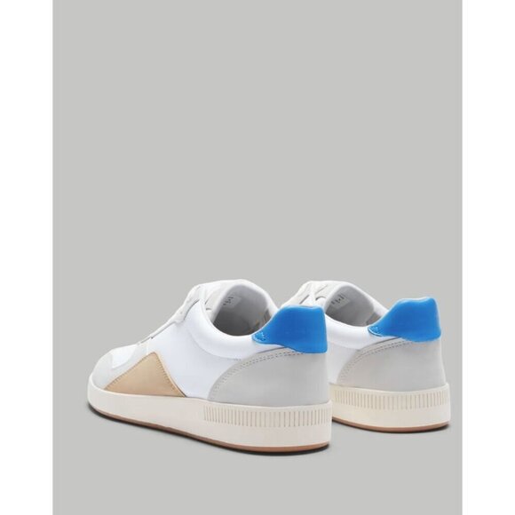 Everlane The ReLeather Court Sneakers in white grey blue New womens Casual - Picture 2 of 9